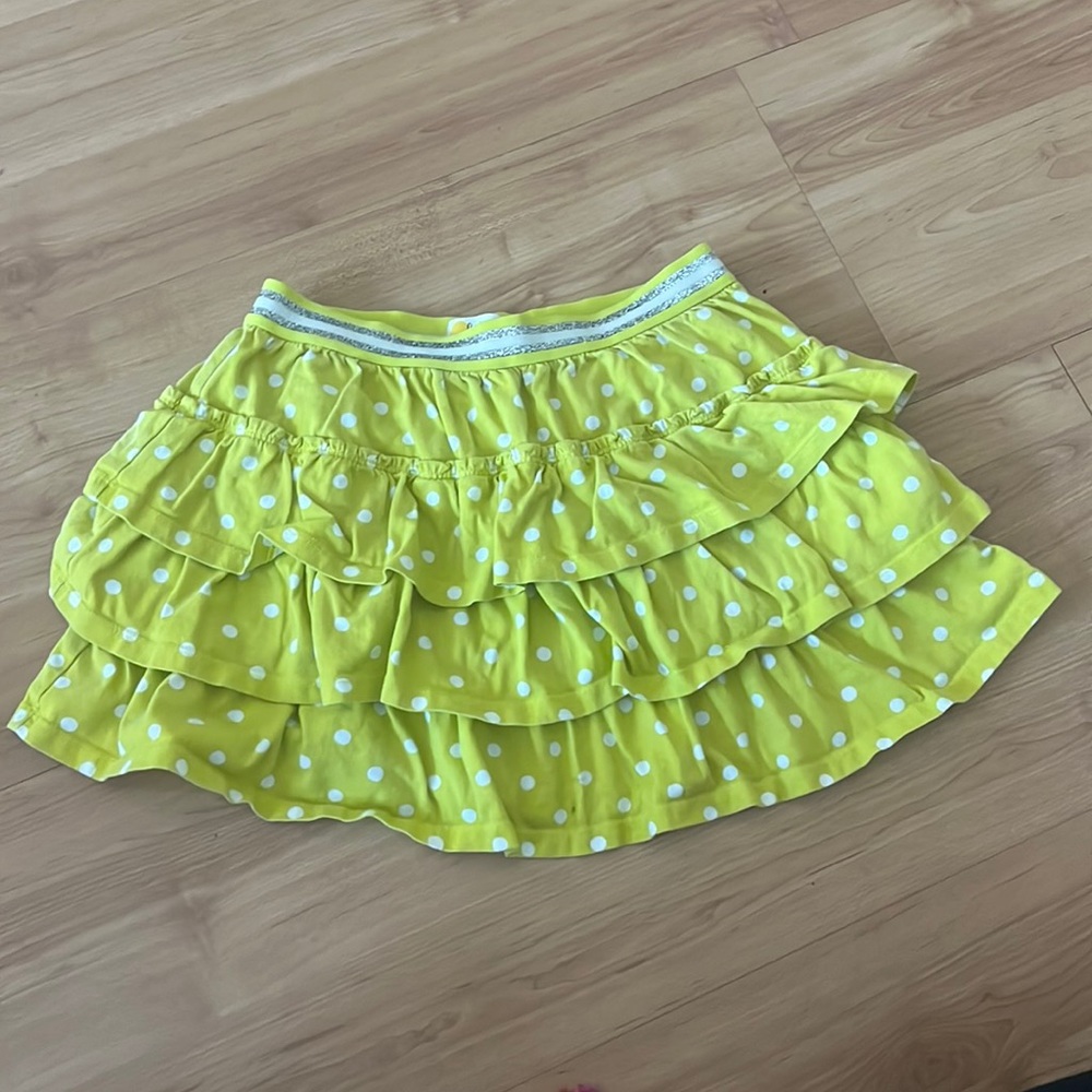 Mini Boden Jersey Ruffle Skort